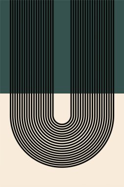 Geometrik Gökkuşağı Kemer Arkaplanı. Orta Çağ Modern Gökkuşağı Arkaplan Çizimi