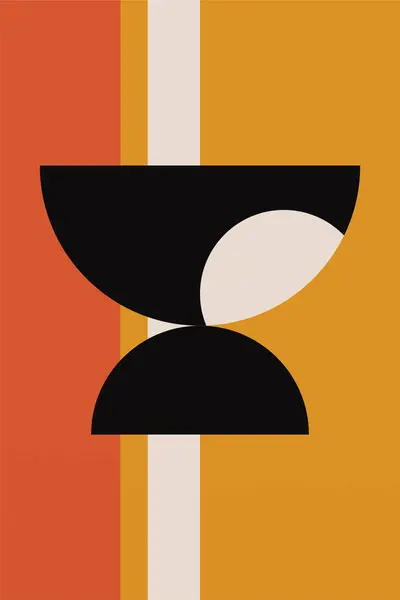Bauhaus Background Illustration Abstract Bauhaus Poster Flat Coloful Geometric Bauhaus — Stock Photo, Image