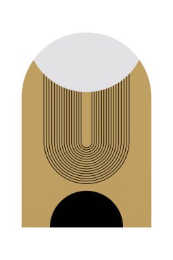 Geometrik Gökkuşağı Kemer Arkaplanı. Orta Çağ Modern Gökkuşağı Arkaplan Çizimi