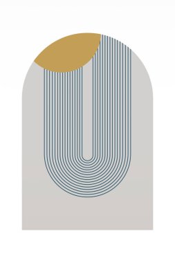 Geometrik Gökkuşağı Kemer Arkaplanı. Orta Çağ Modern Gökkuşağı Arkaplan Çizimi