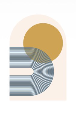 Geometrik Gökkuşağı Kemer Arkaplanı. Orta Çağ Modern Gökkuşağı Arkaplan Çizimi