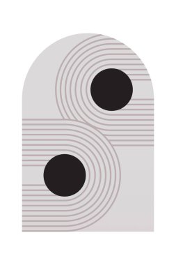 Geometrik Gökkuşağı Kemer Arkaplanı. Orta Çağ Modern Gökkuşağı Arkaplan Çizimi