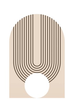 Geometrik Gökkuşağı Kemer Arkaplanı. Orta Çağ Modern Gökkuşağı Arkaplan Çizimi