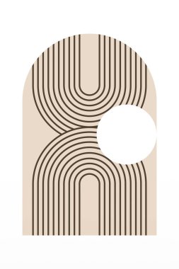 Geometrik Gökkuşağı Kemer Arkaplanı. Orta Çağ Modern Gökkuşağı Arkaplan Çizimi