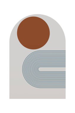 Geometrik Gökkuşağı Kemer Arkaplanı. Orta Çağ Modern Gökkuşağı Arkaplan Çizimi