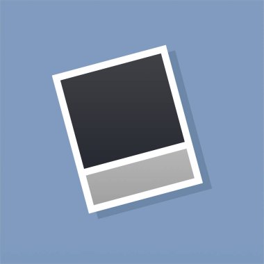 Düz tasarımlı fotoğraf çerçeveli kolaj kompozisyonu. Fotoğraf kolajı şablon tasarım vektörü