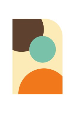 Soyut geometrik şekil arkaplanı. Düz soyut şekil sanat arkaplanı