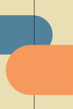 Soyut geometrik şekil arkaplanı. Düz soyut şekil sanat arkaplanı