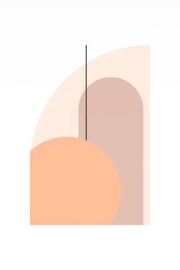 Soyut geometrik şekil arkaplanı. Düz soyut şekil sanat arkaplanı