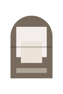 Soyut geometrik şekil arkaplanı. Düz soyut şekil sanat arkaplanı