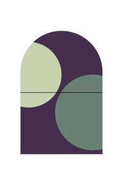 Soyut geometrik şekil arkaplanı. Düz soyut şekil sanat arkaplanı