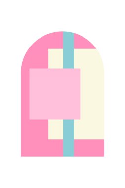 Soyut geometrik şekil arkaplanı. Düz soyut şekil sanat arkaplanı