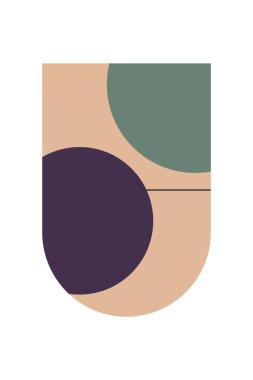 Soyut geometrik şekil arkaplanı. Düz soyut şekil sanat arkaplanı