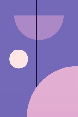 Soyut geometrik şekil arkaplanı. Düz soyut şekil sanat arkaplanı