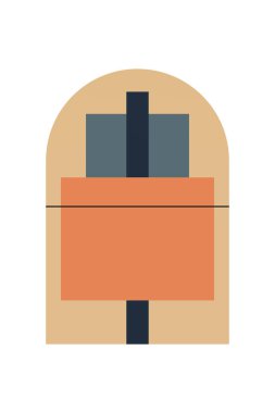 Soyut geometrik şekil arkaplanı. Düz soyut şekil sanat arkaplanı