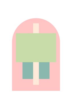 Soyut geometrik şekil arkaplanı. Düz soyut şekil sanat arkaplanı