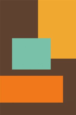 Soyut geometrik şekil arkaplanı. Düz soyut şekil sanat arkaplanı