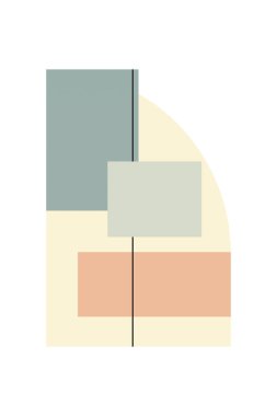 Soyut geometrik şekil arkaplanı. Düz soyut şekil sanat arkaplanı