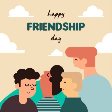 Mutlu arkadaşlık günü illüstrasyon geçmişi. Uluslararası arkadaşlık günü geçmişi
