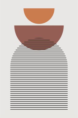 Düz soyut boho geometrik arkaplan. Soyut bohem sanat arkaplanı