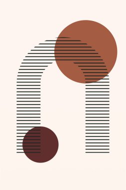 Düz soyut boho geometrik arkaplan. Soyut bohem sanat arkaplanı