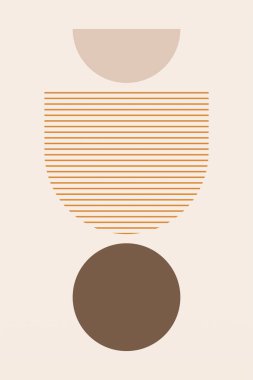 Düz soyut boho geometrik arkaplan. Soyut bohem sanat arkaplanı