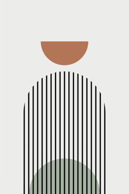 Düz soyut boho geometrik arkaplan. Soyut bohem sanat arkaplanı