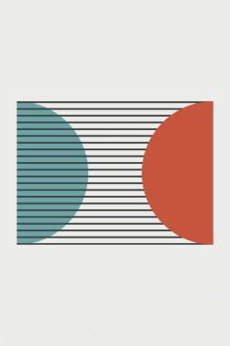 Düz soyut boho geometrik arkaplan. Soyut bohem sanat arkaplanı