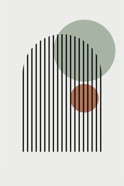 Düz soyut boho geometrik arkaplan. Soyut bohem sanat arkaplanı