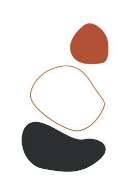 Soyut boho tasarım öğesi. Modern soyut boho tarzında Boho ev dekorasyonu ögeleri