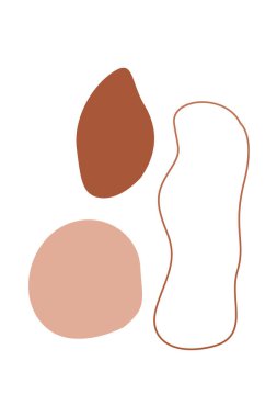 Soyut boho tasarım öğesi. Modern soyut boho tarzında Boho ev dekorasyonu ögeleri