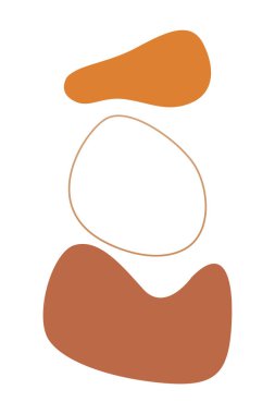 Soyut boho tasarım öğesi. Modern soyut boho tarzında Boho ev dekorasyonu ögeleri