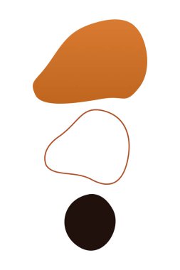 Soyut boho tasarım öğesi. Modern soyut boho tarzında Boho ev dekorasyonu ögeleri