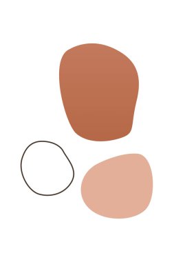 Soyut boho tasarım öğesi. Modern soyut boho tarzında Boho ev dekorasyonu ögeleri