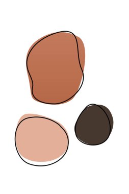 Soyut boho tasarım öğesi. Modern soyut boho tarzında Boho ev dekorasyonu ögeleri