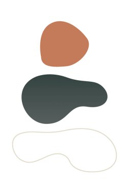 Soyut boho tasarım öğesi. Modern soyut boho tarzında Boho ev dekorasyonu ögeleri