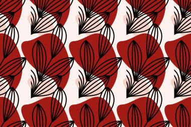 Soyut boho kusursuz desen arkaplanı. Kusursuz desenli arka plan boho tarzı. Boho varlığı kusursuz bir desen çizimi