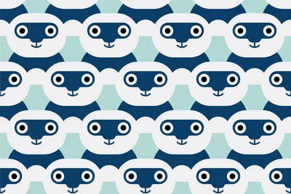 Şirin, hayvani, kusursuz bir geçmişi var. Çocuk odası duvar kâğıdının dikişsiz deseni. Sevimli hayvan ambalaj kağıdı pürüzsüz desen