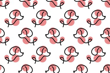 Köpeğin kusursuz bir geçmişi var. Şirin, hayvani, kusursuz bir geçmişi var. Paketleme kağıdı pürüzsüz desen