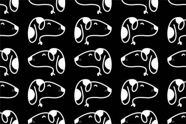 Köpeğin kusursuz bir geçmişi var. Şirin, hayvani, kusursuz bir geçmişi var. Paketleme kağıdı pürüzsüz desen