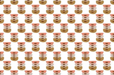 Soyut boho kusursuz desen arkaplanı. Paket kağıdı için soyut ve pürüzsüz desen