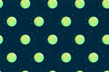 Dış uzayın kusursuz şablon arkaplanı. Astro kusursuz desenli arka plan. Aracın kusursuz desen arkaplanı