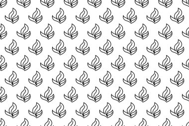 Soyut yaprak dikişsiz desen arkaplanı. Doğa kusursuz şablon arkaplanı