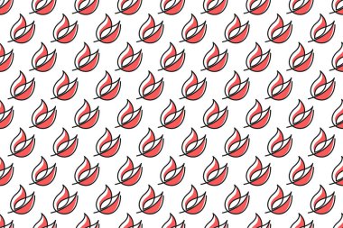 Soyut yaprak dikişsiz desen arkaplanı. Doğa kusursuz şablon arkaplanı