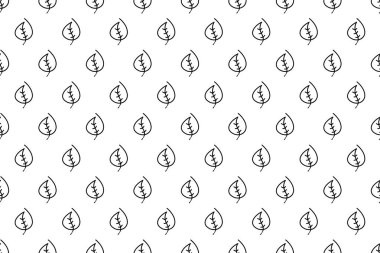 Soyut yaprak dikişsiz desen arkaplanı. Doğa kusursuz şablon arkaplanı