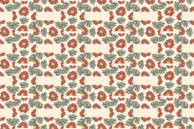 Soyut çiçek desensiz arkaplan. Çiçeksiz desenli arka plan