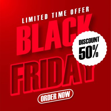 Kara Cuma alışveriş günü broşürleri. Kara Cuma sosyal medya afişi şablonu