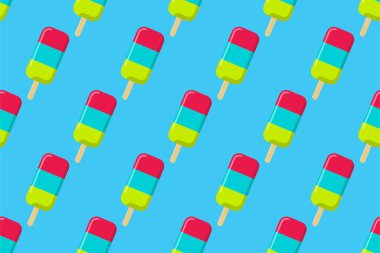 Yaz simgeleriyle kusursuz şablon arkaplanı