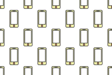 Ofis simgesi, kusursuz desen arkaplanı. Ofis simgesi varlığıyla kusursuz kalıp arkaplan
