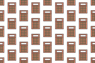 Ofis simgesi, kusursuz desen arkaplanı. Ofis simgesi varlığıyla kusursuz kalıp arkaplan